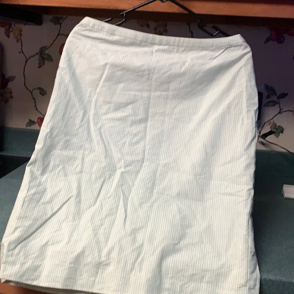 Brooks Brothers pencil skirt lght green fully line